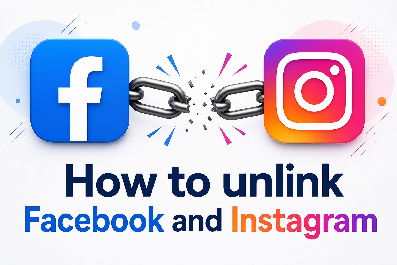 Unlinking Facebook and Instagram accounts